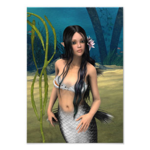 Niedlich Mermaid Fotodruck