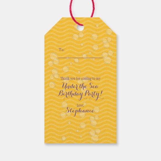 Niedlich Mermaid Geschenkanhänger (Rückseite)