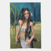 Niedlich Mermaid Geschirrtuch (Vertikal)