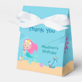 Niedlich Mermaid Girl Beach Custom Kindergeburtsta Geschenkschachtel (Vorderseite)