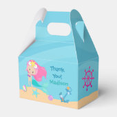 Niedlich Mermaid Girl Beach Custom Kindergeburtsta Geschenkschachtel (Vorderseite)