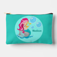 Niedlich Mermaid Girl Personalisiert Aquamarin Kid