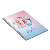 Niedlich Mermaid Girls Personalisiert Notebook Notizblock (Rechte Seite)