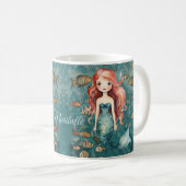 Niedlich Mermaid Kaffeetasse (VorderseiteRechts)