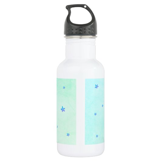 Niedlich Mermaid Lila Glitzer Aqua Edelstahlflasche (Rückseite)