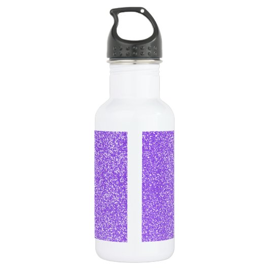 Niedlich Mermaid Lila Glitzer Personalisiert Edelstahlflasche (Rückseite)