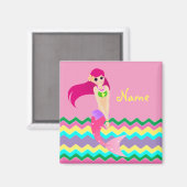 Niedlich Mermaid Magnet (Vorderseite/Rückseite)