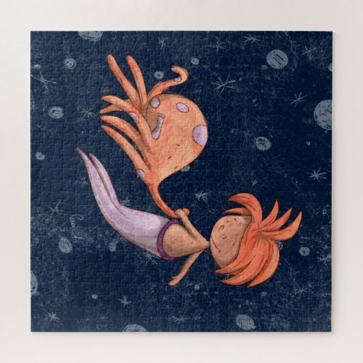 Niedlich Mermaid Octopus Puzzle (Horizontal)