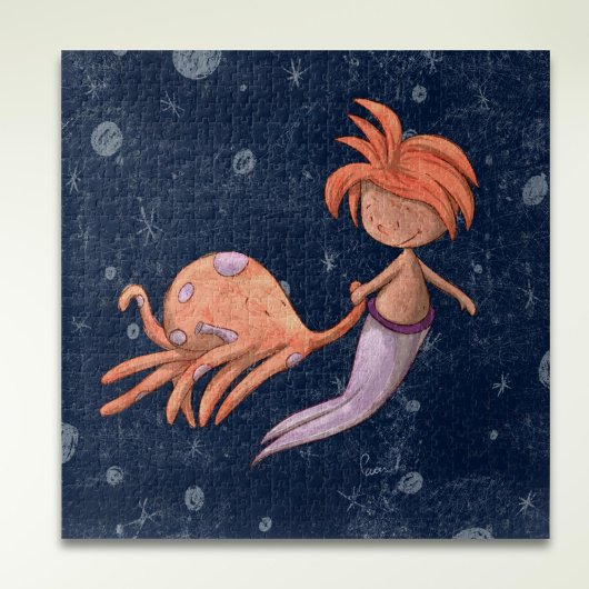 Niedlich Mermaid Octopus Puzzle