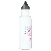 Niedlich Mermaid Personalisiert Girl Edelstahlflasche (Links)