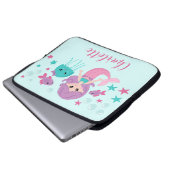 Niedlich Mermaid Personalisiert Girl Laptopschutzhülle (Vorne Knopf)