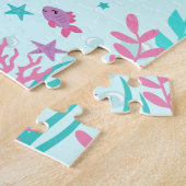 Niedlich Mermaid Personalisiert Kids Puzzle (Seite)