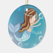 Niedlich Mermaid Personalisiert Weihnachtsschmuck (Links)