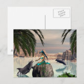 Niedlich Mermaid Postkarte (Vorne/Hinten)