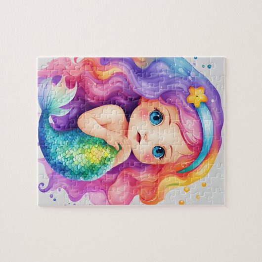 Niedlich Mermaid Puzzle (Horizontal)