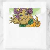 Niedlich Mermaid Rechteckiger Aufkleber (Tasche)