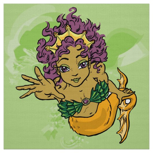 Niedlich Mermaid Stoff (Muster)