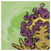 Niedlich Mermaid Stoff (Nahaufnahme)