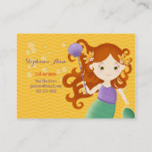 Niedlich Mermaid Telefonnummerkarte (Rückseite)