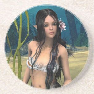 Niedlich Mermaid Untersetzer