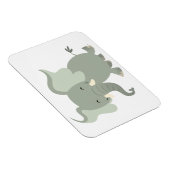 Niedlich Merry Cartoon Elephant Flexible Magnet (Rechte Seite)