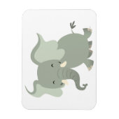 Niedlich Merry Cartoon Elephant Flexible Magnet (Vertikal)