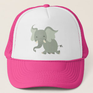 Niedlich Merry Cartoon Elephant Hat Truckerkappe