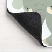 Niedlich Merry Cartoon Elephant Mousepad (Ecke)