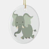 Niedlich Merry Cartoon Elephant Ornament (Rechts)