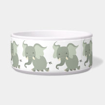 Niedlich Merry Cartoon Elephant Pet Bowl