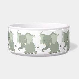 Niedlich Merry Cartoon Elephant Pet Bowl Napf