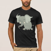 Niedlich Merry Cartoon Elephant T - Shirt (Vorderseite)