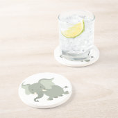 Niedlich Merry Cartoon Elephant Untersetzer (Seite)