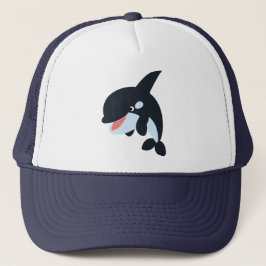 Niedlich Merry Cartoon Killer Whale Hat Truckerkappe