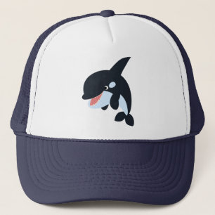 Niedlich Merry Cartoon Killer Whale Hat Truckerkappe