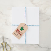 Niedlich Merry Christmas Line Muster Star Ornament Geschenkanhänger (Mit Garn)