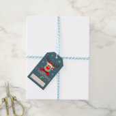 Niedlich Merry Christmas Rudolph Reindeer Geschenkanhänger (Mit Garn)