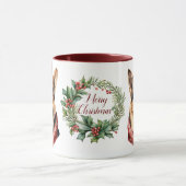 Niedlich Merry German Shepherd Dog Weihnachtszeit  Tasse (Zentrum)