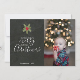 Niedlich Merry Little Christmas Holly Foto