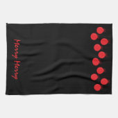 Niedlich Merry Red Ball Ornaments Weihnachten Geschirrtuch (Horizontal)