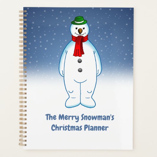 Niedlich & Merry Snowman Planer (Vorderseite)