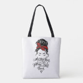 Niedlich Messy Bun Erledigen Tasche (Rückseite)