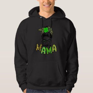 Niedlich Messy Bun Kariert St Patrick's Day One Lu Hoodie