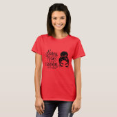 Niedlich Messy Bun Mama T - Shirt (Vorne ganz)