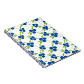 Niedlich Messy Cutout Blueberries nahtloses Muster Notizblock (Rechte Seite)