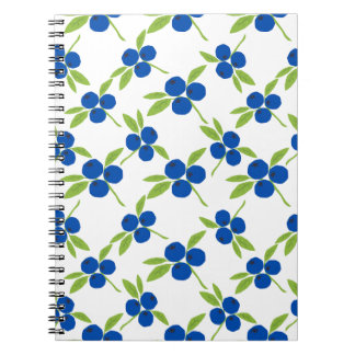 Niedlich Messy Cutout Blueberries nahtloses Muster Notizblock