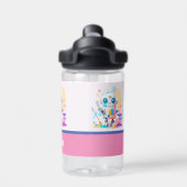 Niedlich Messy Robot Painting Fun Splashes Trinkflasche (Rückseite)