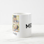 Niedlich-Mew-Druckkatzenkollage Kaffeetasse (Mittel)