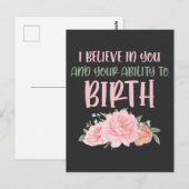 Niedlich Midfrau Baby Catcher Birth Doula Postkarte (Vorne/Hinten)