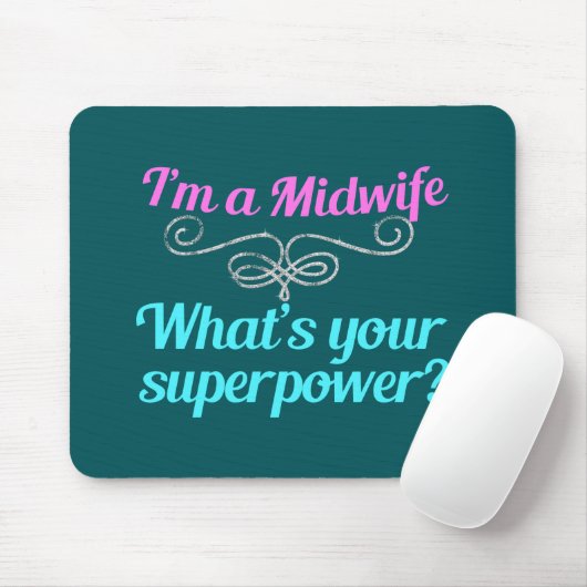Niedlich Midfrau Superhero Mousepad (Mit Mouse)